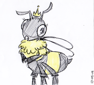 A sketch of a Queen bee