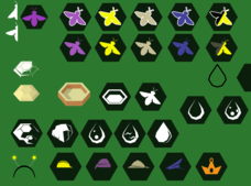 A collection of icons designed for the new HUD